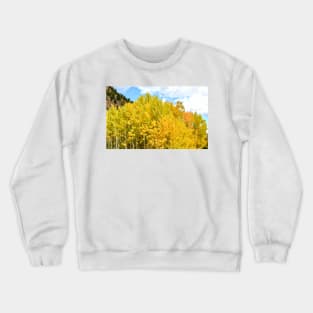 Golden Aspen Trees Crewneck Sweatshirt